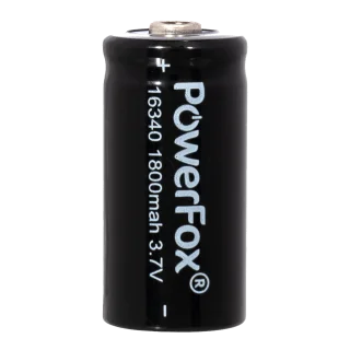 PowerFox 16340 Li-Ionen-Akku 1800 mAh – Produktfoto 2