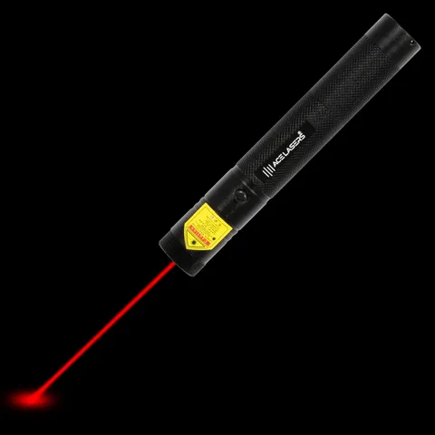 Roter Laserpointer ARP-1 Pro mit sichtbarem Laserstrahl im Dunkeln
