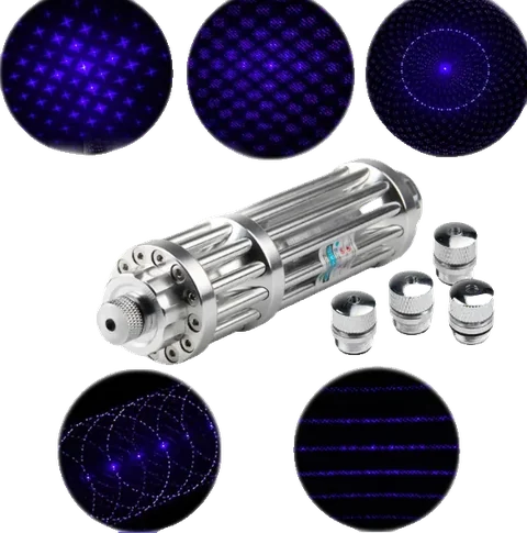 Violetter Laser VEX-1000 Pro mit den projizierten Stern- und Mustereffekten